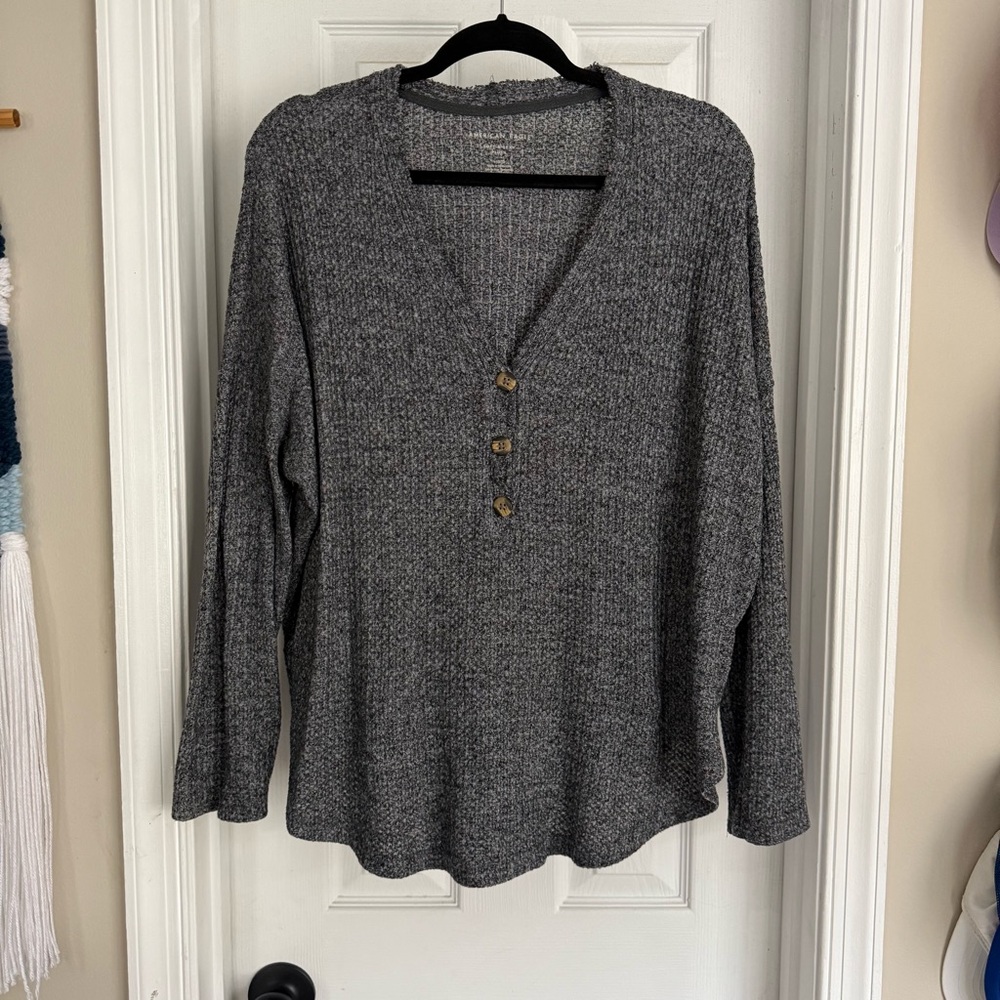American Eagle Outfitters Waffle Knit Top
